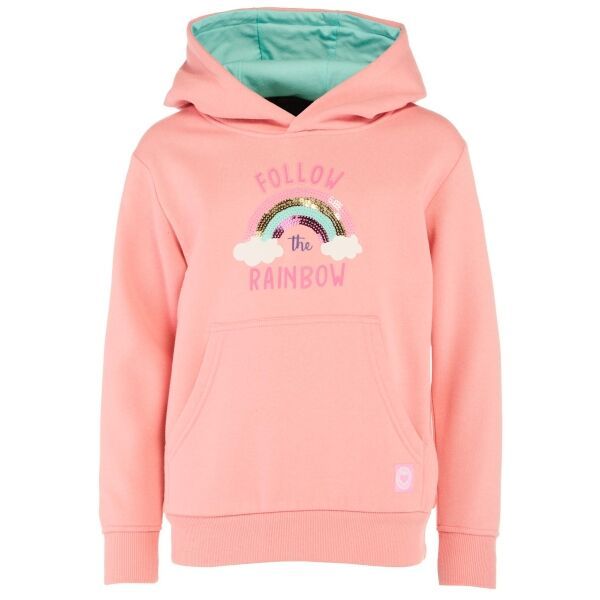 Lewro Lewro VAJA Момичешки суитшърт с обличане през главата, розово, размер