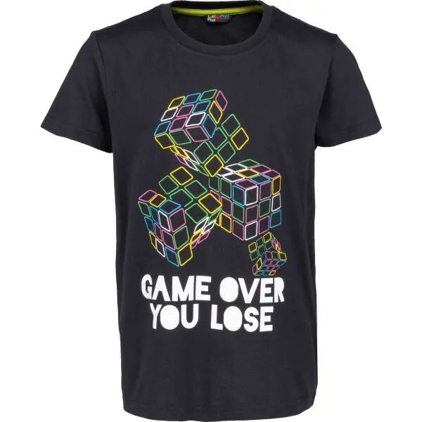 Lewro Lewro VESELA Детска тениска, черно, размер 116-122