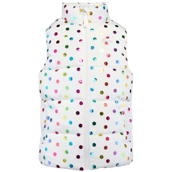 Lewro Lewro WALDA Капитонирано елече за деца, бяло, размер 128-134