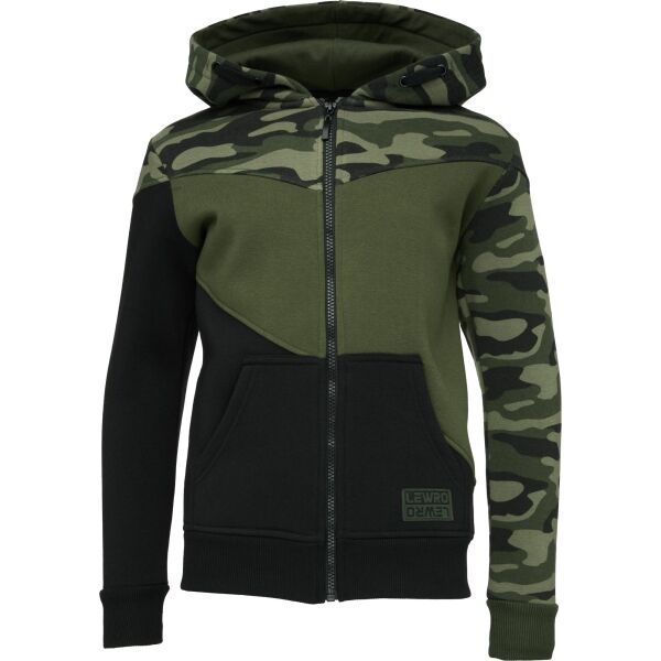Lewro Lewro WERUS Суитшърт за момчета с дълъг цип, khaki, размер