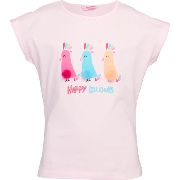 Lewro Lewro YUSTINA Тениска за момичета, розово, размер