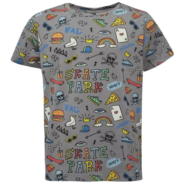 Lewro Lewro ZAC Тениска за момчета, сиво, размер 116-122