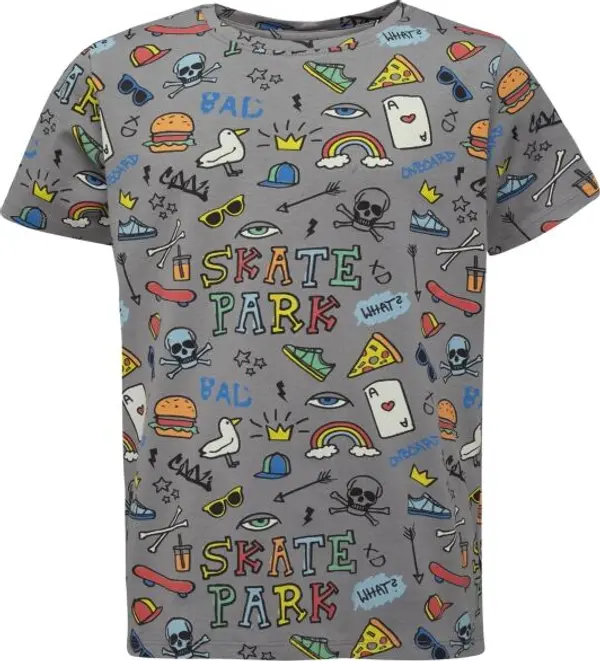 Lewro Lewro ZAC Тениска за момчета, сиво, размер 140-146