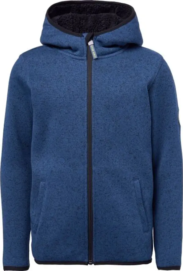 Lewro Lewro ZAN Суитшърт за момчета с дизайн на пуловер, тъмносин, размер 140-146