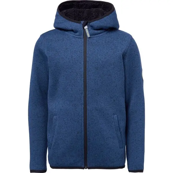 Lewro Lewro ZAN Суитшърт за момчета с дизайн на пуловер, тъмносин, размер 152-158