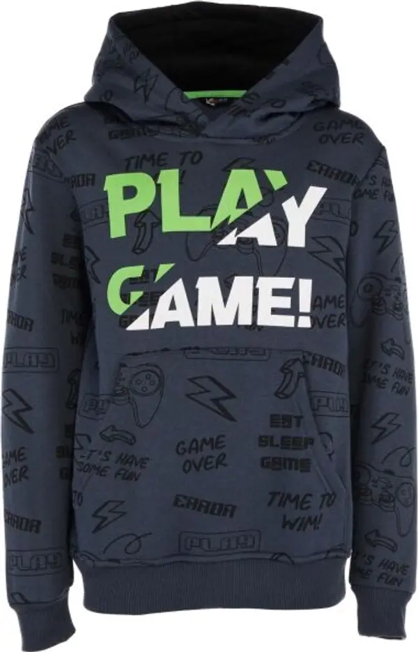 Lewro Lewro ZAREL Момчешки суитшърт с обличане през главата, тъмносин, размер 128-134