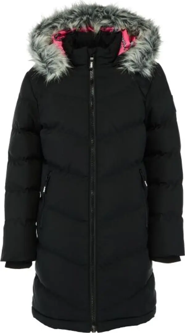 Lewro Lewro ZAZA Зимно палто за момичета, черно, размер 152-158
