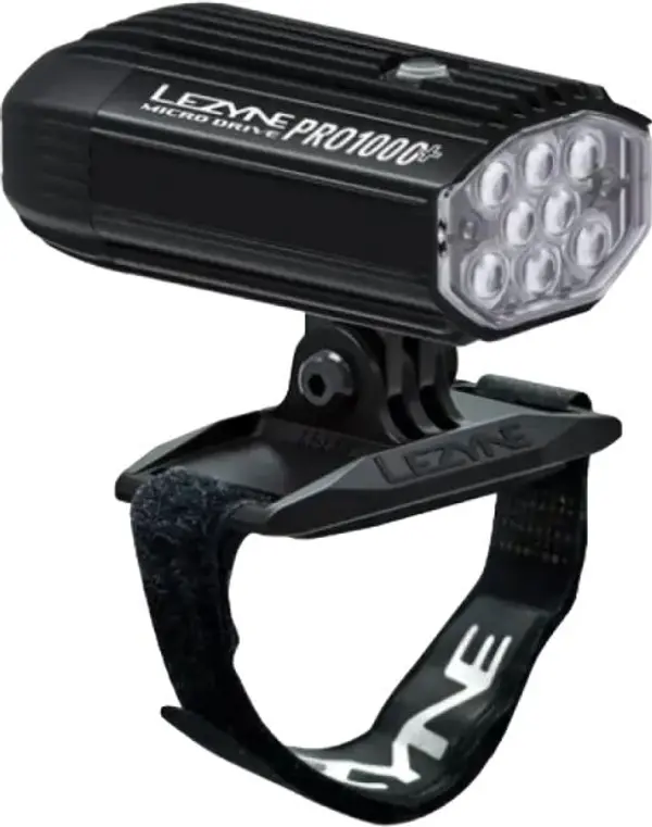 Lezyne Lezyne HELMET MICRO DRIVE PRO 1000+ Фар за каска, черно, размер