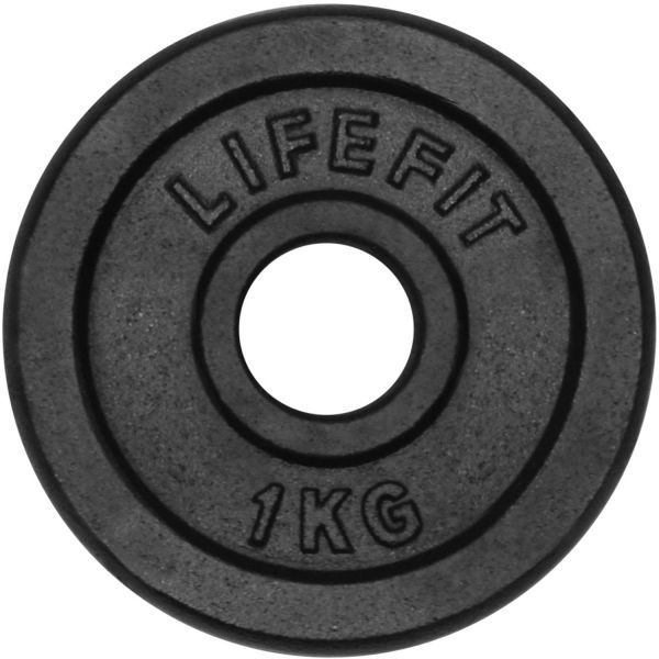 Lifefit Lifefit ТЕЖЕСТ 1KG 30MM Тежест- кръгла, черно, размер