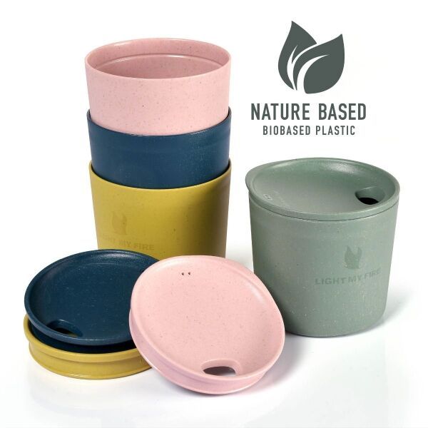 Light my fire Light my fire MYCUP´N LID SHORT 4-PACK NATURE Туристически чаши, микс, размер