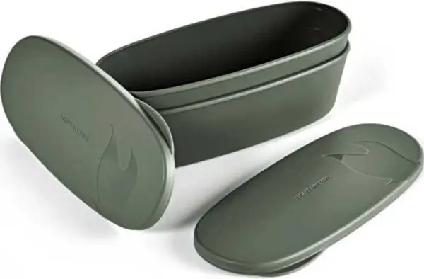 Light my fire Light my fire SNAPBOX OVAL 2-PACK Кутия за път, тъмнозелено, размер