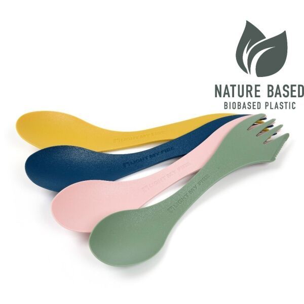 Light my fire Light my fire SPORK ORIGINAL BIO 4-PACK NATURE Прибори, тъмнозелено, размер