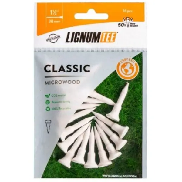 LIGNUM LIGNUM TEES 38MM Голф тий, бяло, размер