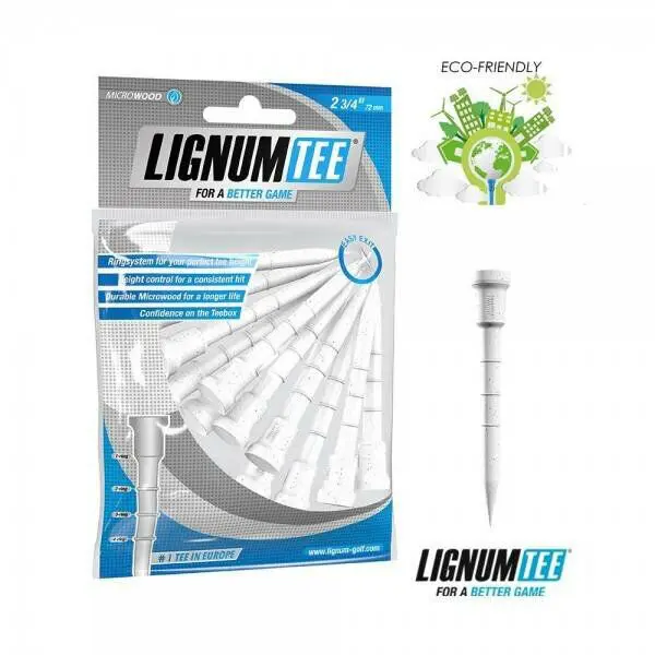 LIGNUM LIGNUM TEES 72MM Голф тий, бяло, размер