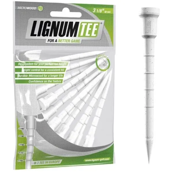 LIGNUM LIGNUM TEES 82MM Голф тий, бяло, размер