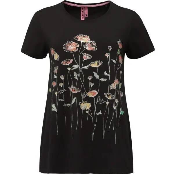 LOAP LOAP ABONIE Дамска тениска, черно, размер