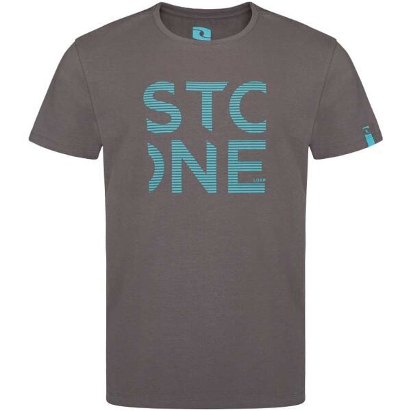 Loap Loap ALDOM Мъжка тениска с дълъг ръкав, тъмносиво, размер