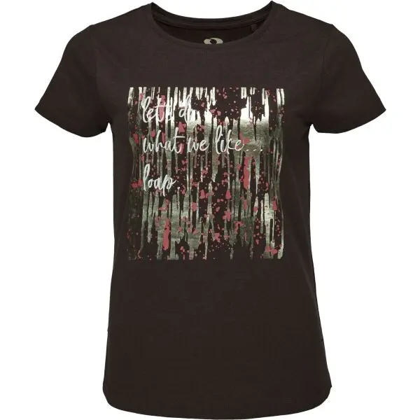 LOAP LOAP AMVELA Дамска тениска, кафяво, размер