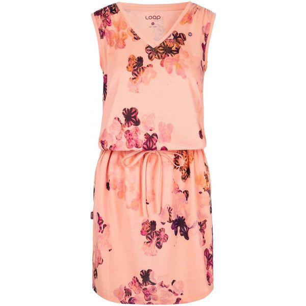 Loap Loap ANSATIA Дамска рокля, цвят сьомга, размер