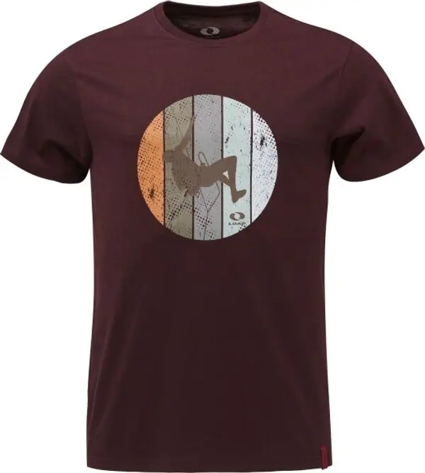 LOAP LOAP BELUR Мъжка тениска, винен, размер