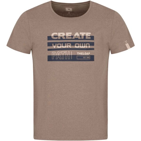 Loap Loap BENUL Мъжка тениска, кафяво, размер