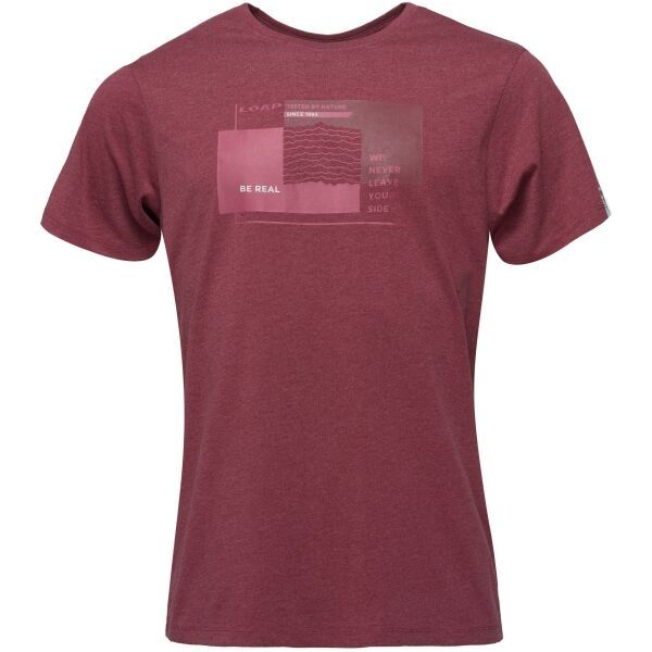 LOAP LOAP BOHEM Мъжка тениска, винен, размер