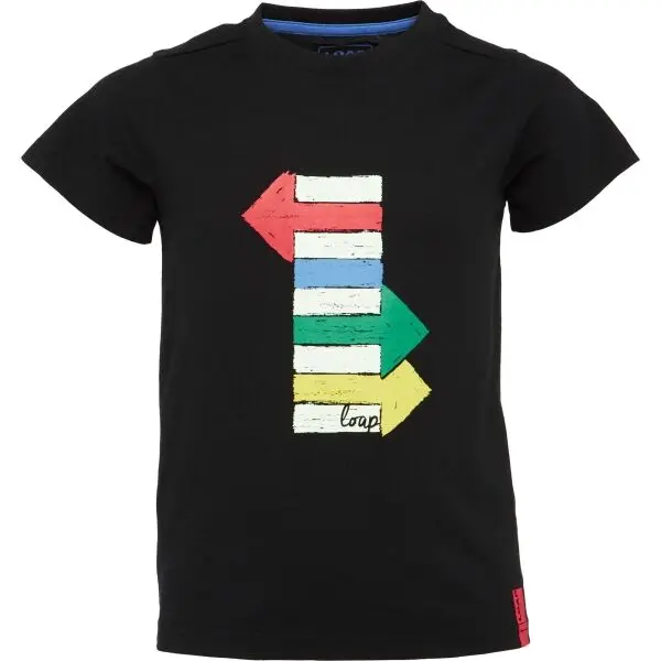 LOAP LOAP BOONIS Тениска за момчета, черно, размер 112-116