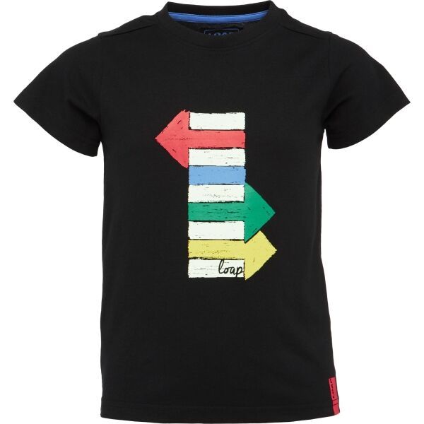 Loap Loap BOONIS Тениска за момчета, черно, размер