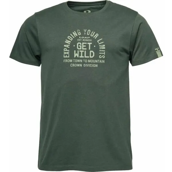 LOAP LOAP BORUM Мъжка модерна тениска, тъмнозелено, размер