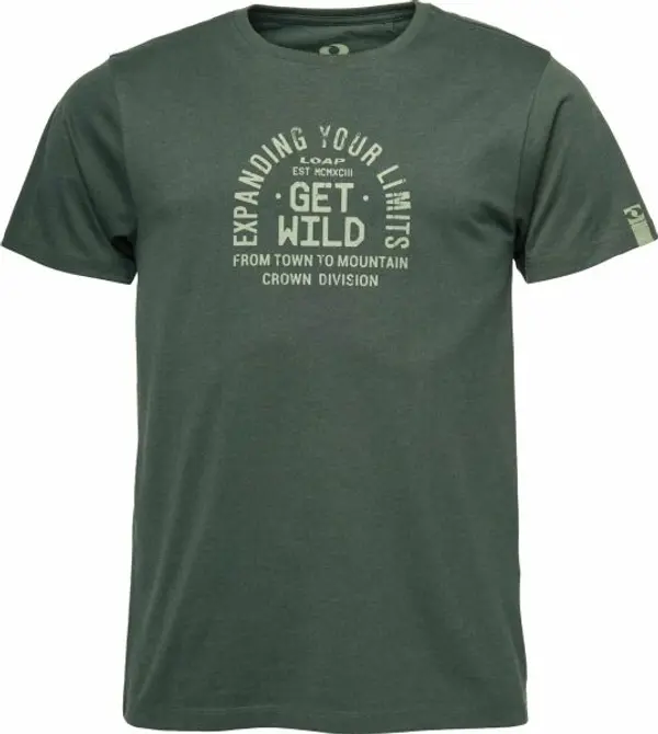 LOAP LOAP BORUM Мъжка модерна тениска, тъмнозелено, размер