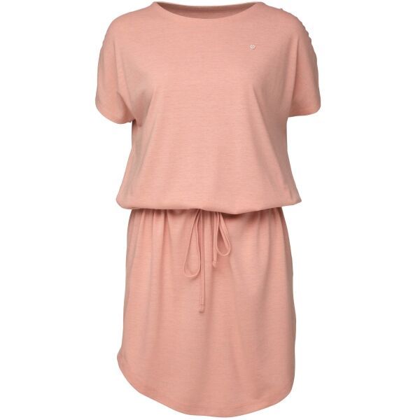 LOAP LOAP BUGATELA Дамска рокля, цвят сьомга, размер