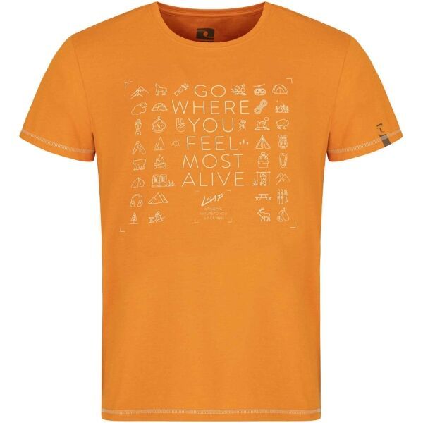 Loap Loap ALEXUS Мъжка тениска, жълто, размер M