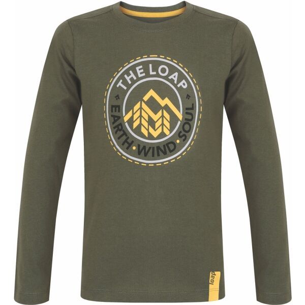 Loap Loap BILONG Блуза за момчета, зелено, размер 112-116