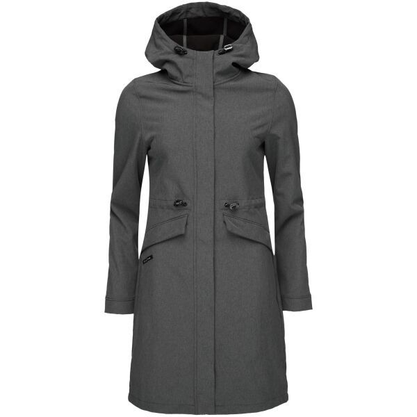 LOAP LOAP LUNARA Дамско софтшел дълго яке, тъмносиво, размер