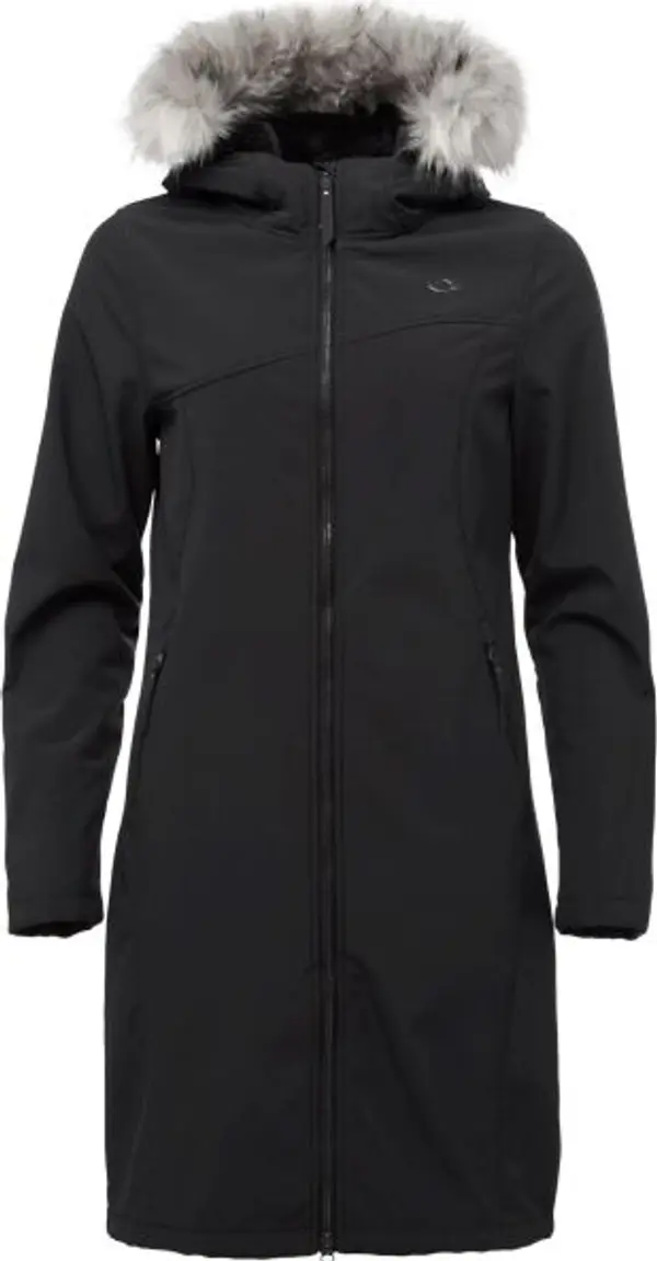 LOAP LOAP LUSTRA Дамско софтшел дълго яке, черно, размер