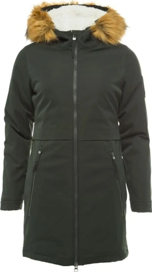 LOAP LOAP NAVARA Дамско дълго яке, тъмнозелено, размер