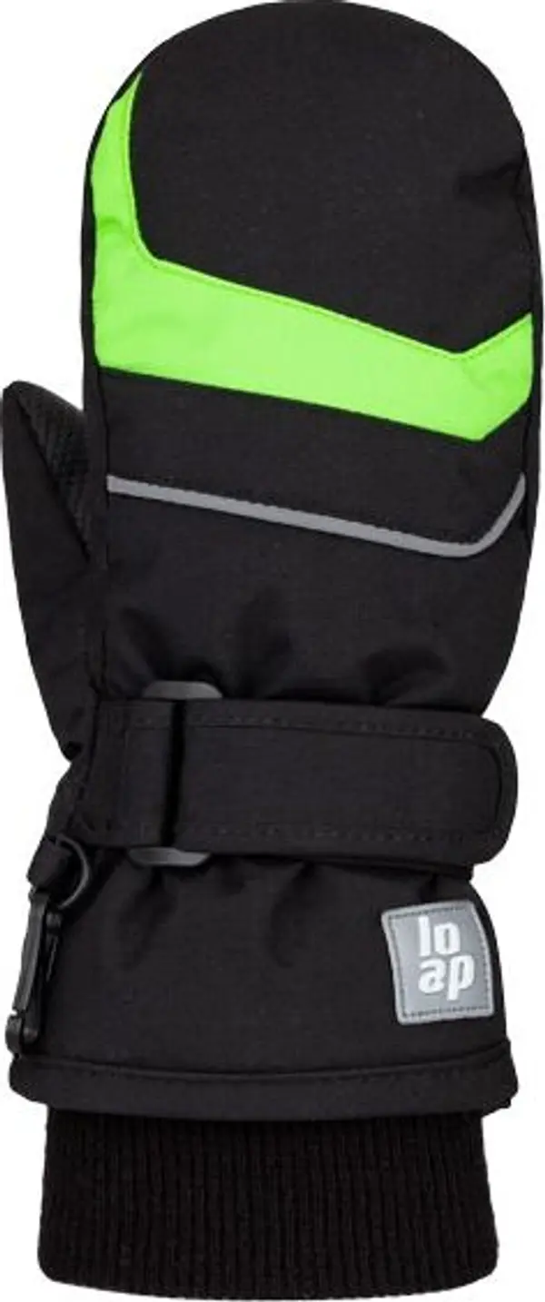 LOAP LOAP RULA Детски  ръкавици с оформен палец, черно, размер 12Y