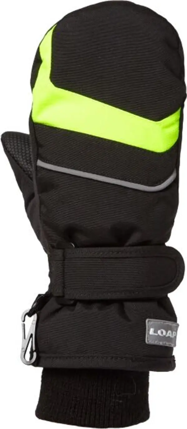 LOAP LOAP RUMOR Детски  ръкавици с оформен палец, черно, размер 6Y