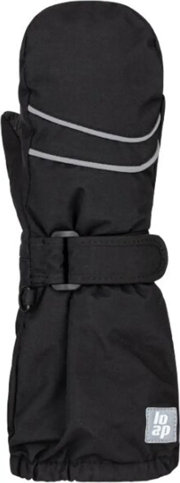 LOAP LOAP RUSLAN Детски  ръкавици с оформен палец, черно, размер 2-3Y