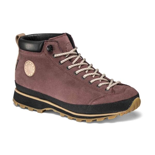 Lomer Lomer BIO NATURALE MID MTX SUEDE Дамски обувки, винен, размер