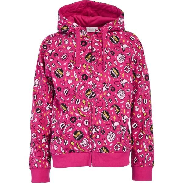 LOONEY TUNES LOONEY TUNES BE POSITIVE Момичешки суитшърт, розово, размер