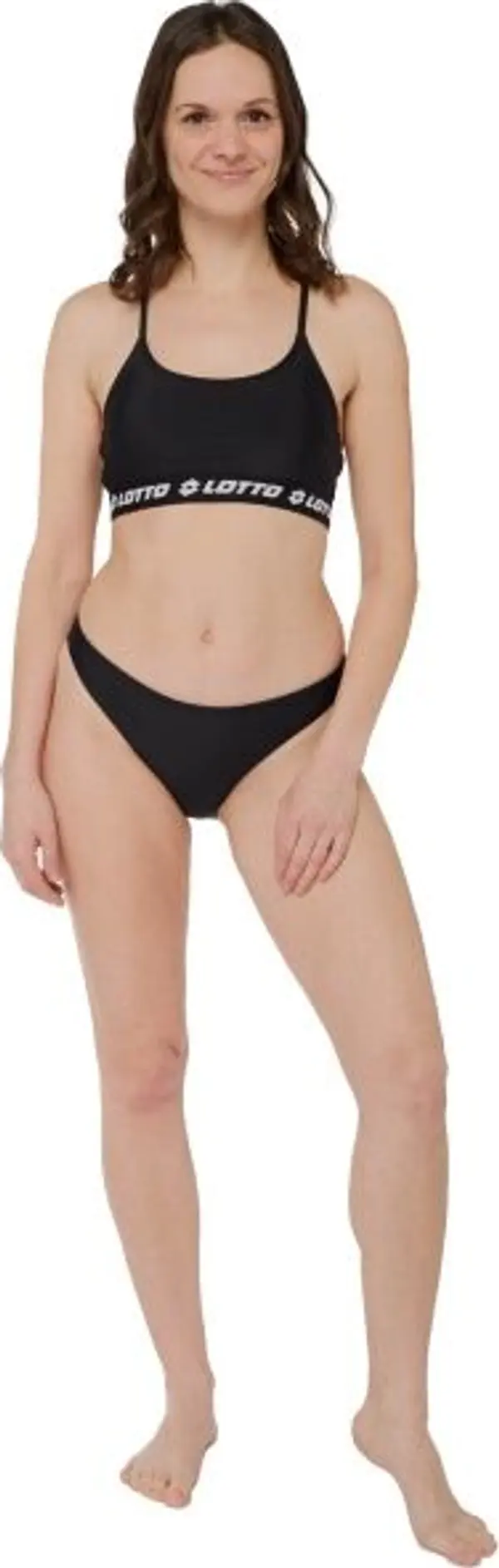 Lotto Lotto BELY Дамски двуцветен бански, черно, размер