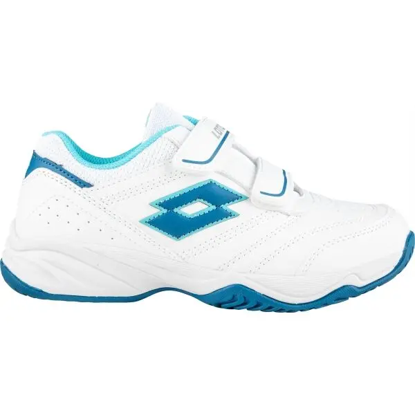 Lotto Lotto COURT LOGO JR VELCRO Детски обувки за тенис, бяло, размер