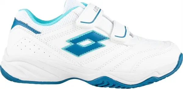 Lotto Lotto COURT LOGO JR VELCRO Детски обувки за тенис, бяло, размер