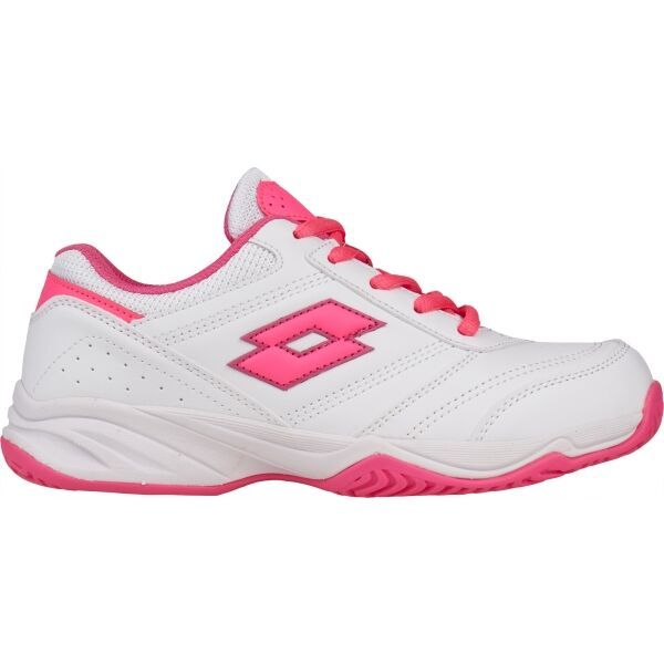 Lotto Lotto COURT LOGO JR VELCRO Детски обувки за тенис, бяло, размер