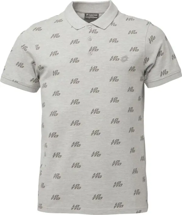 Lotto Lotto ELADIO Мъжка тениска с яка, сиво, размер