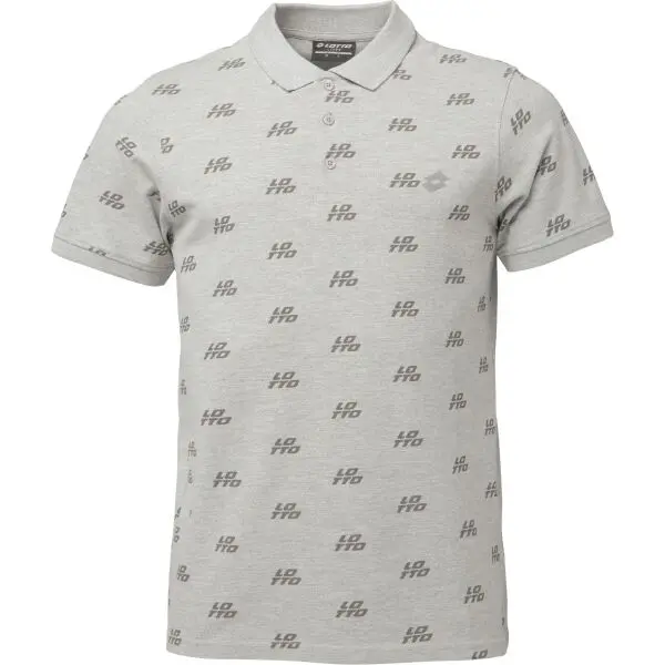 Lotto Lotto ELADIO Мъжка тениска с яка, сиво, размер XXL