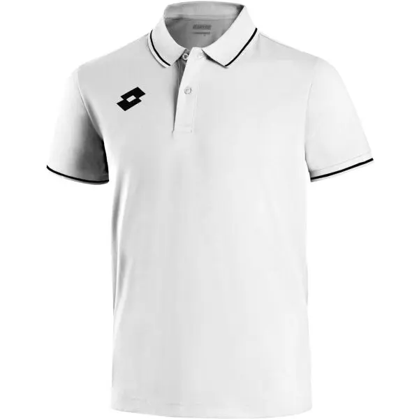 Lotto Lotto ELITE JR POLO PL Юношеска тениска с яка, бяло, размер