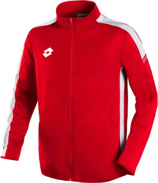 Lotto Lotto ELITE PLUS JR SWEAT FZ PL Юношески футболен суитшърт, червено, размер