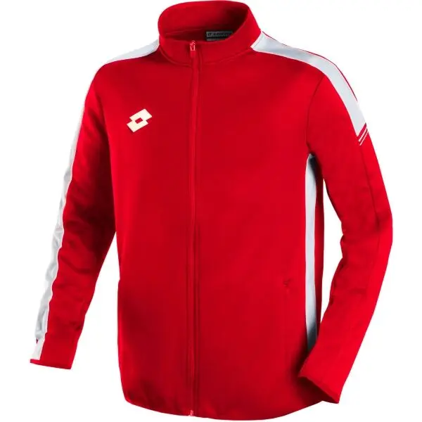 Lotto Lotto ELITE PLUS JR SWEAT FZ PL Юношески футболен суитшърт, червено, размер